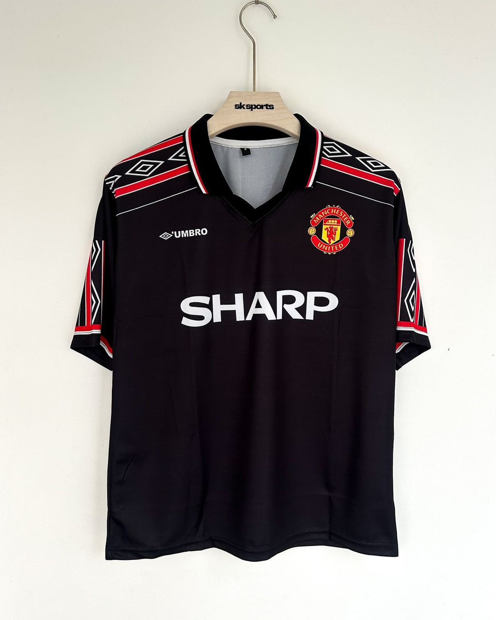 MAN UNITED 1998/99 BECKHAM RETRO FIVESLEEVES POLO