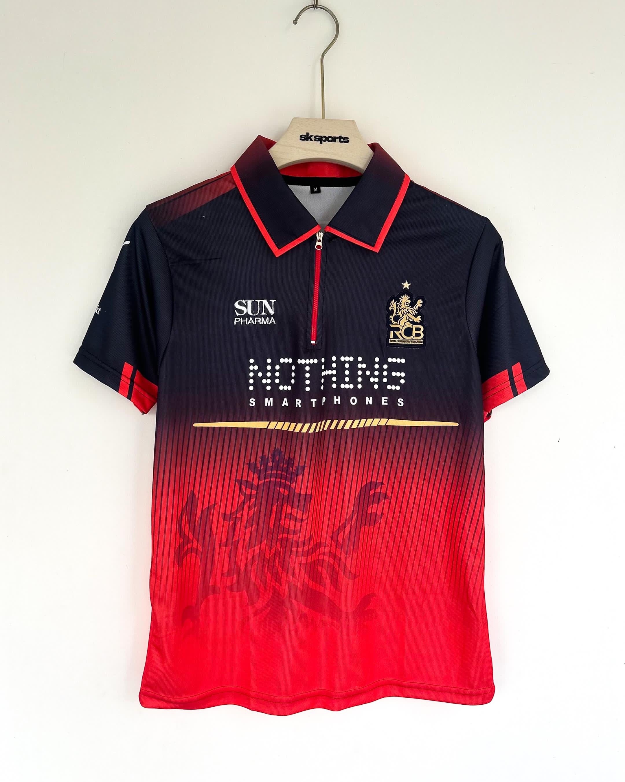 VIRAT KOHLI RCB 2026 KIT EMBROIDERY ZIP POLO
