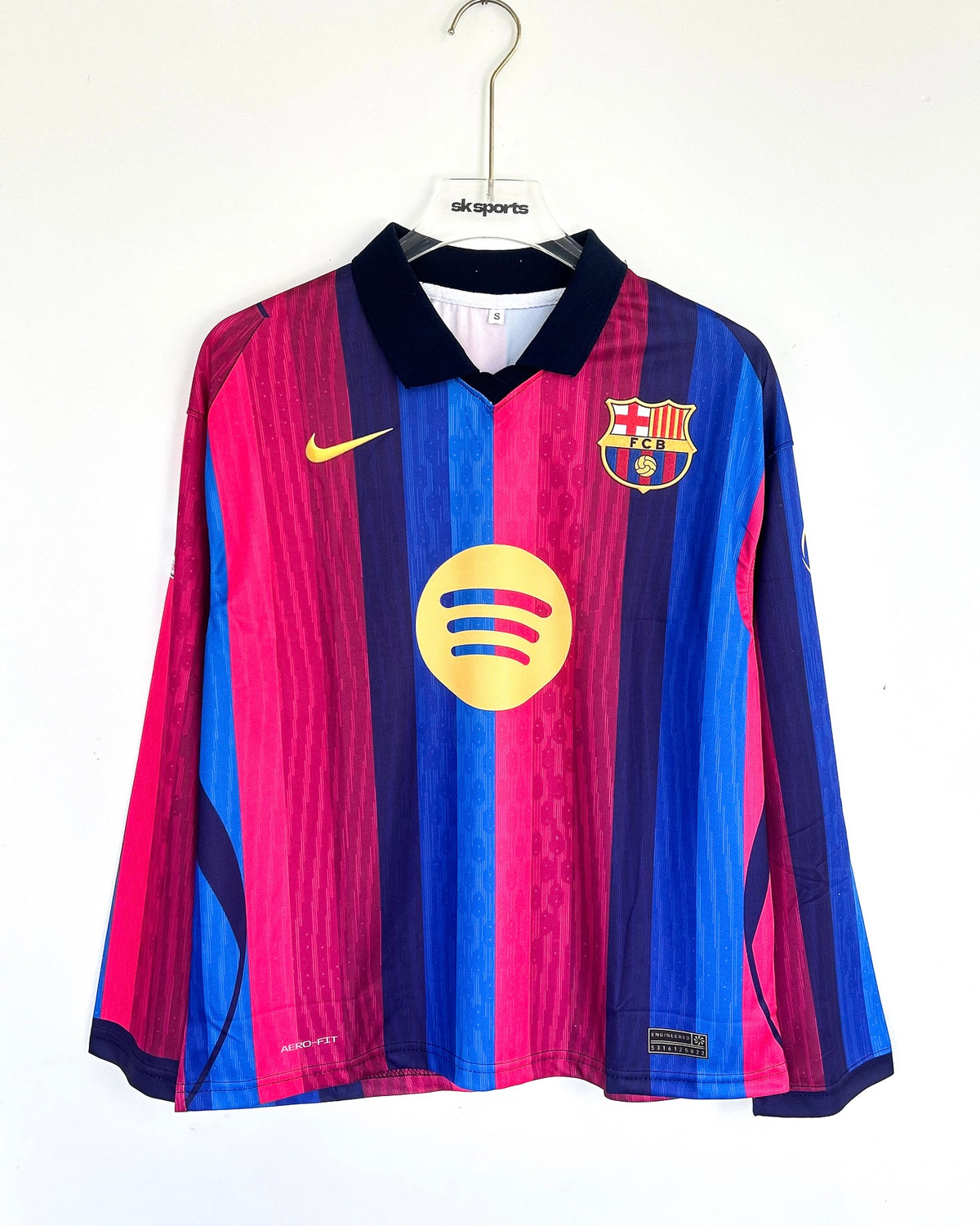 BARCELONA 2026-27 HOME KIT OVERSIZED COLLAR FULLSLEEVES