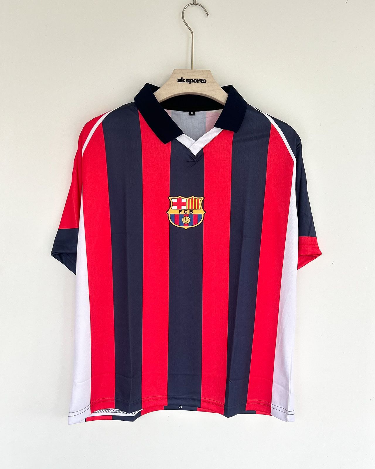 RONALDINHO FC BARCELONA RETRO FIVESLEEVES POLO
