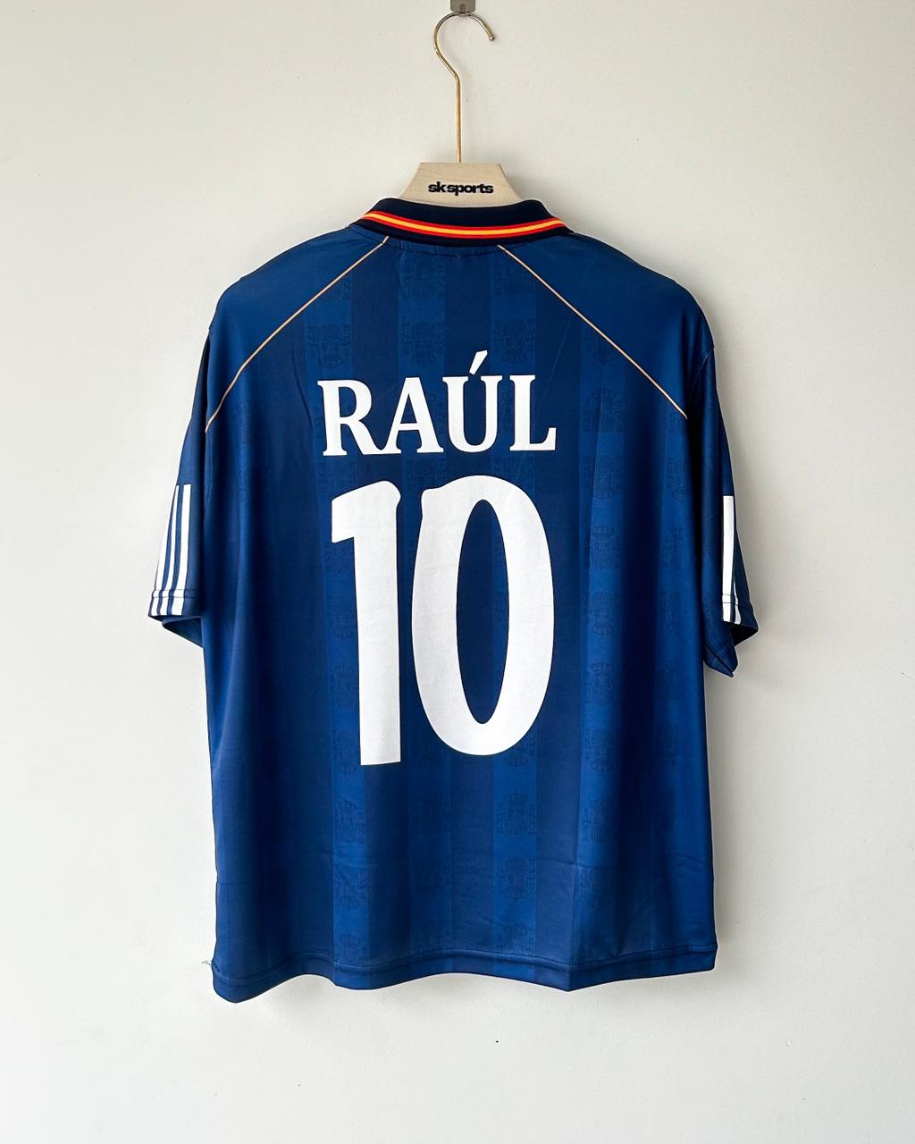 Raul 1998-99 Spain Away Kit fivesleeve