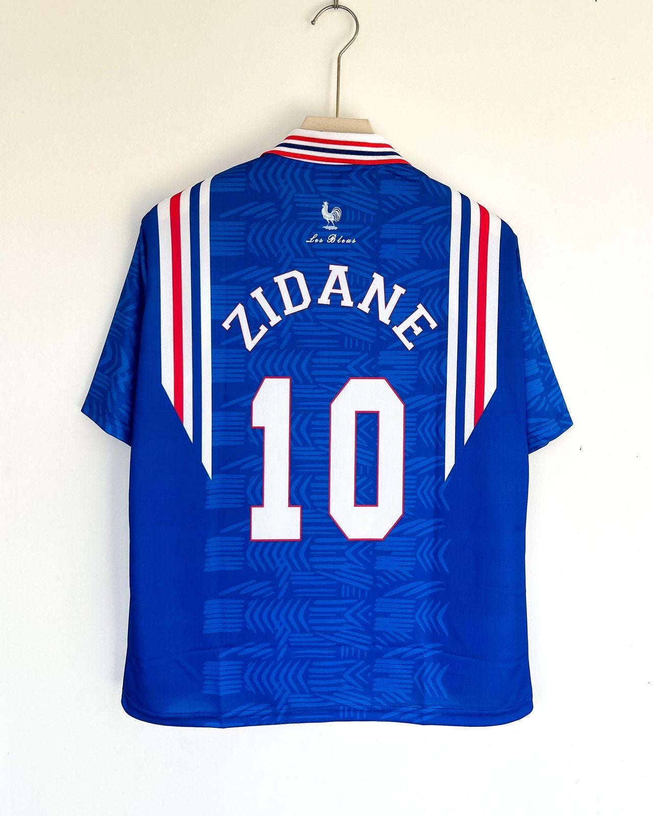 ZIDANE FRANCE 1996 HOME RETRO FIVESLEEVES POLO