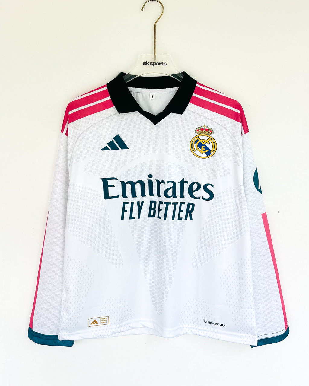 REAL MADRID 2026-26  HOME KIT OVERSIZED COLLAR FULLSLEEVES