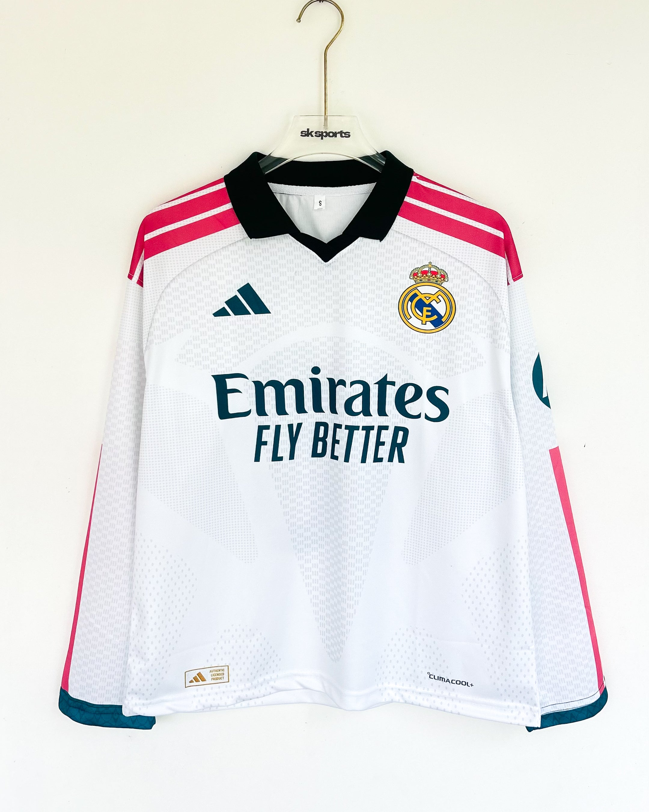 REAL MADRID 2026-26  HOME KIT OVERSIZED COLLAR FULLSLEEVES