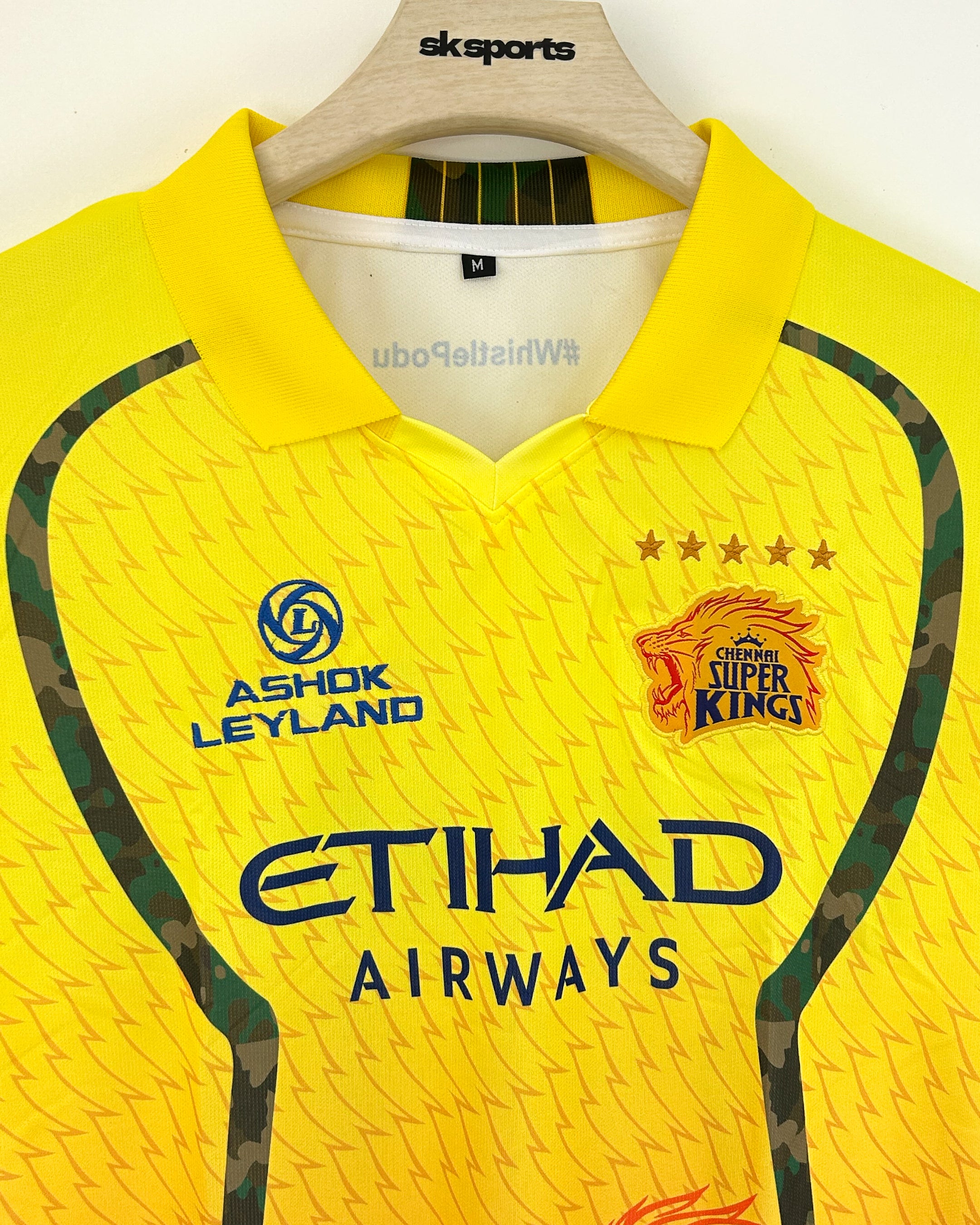 CHENNAI SUPER KINGS 2026 KIT SAMSON POLO EMBROIDERY