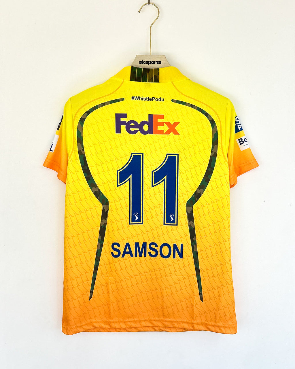 CHENNAI SUPER KINGS 2026 KIT SAMSON POLO EMBROIDERY
