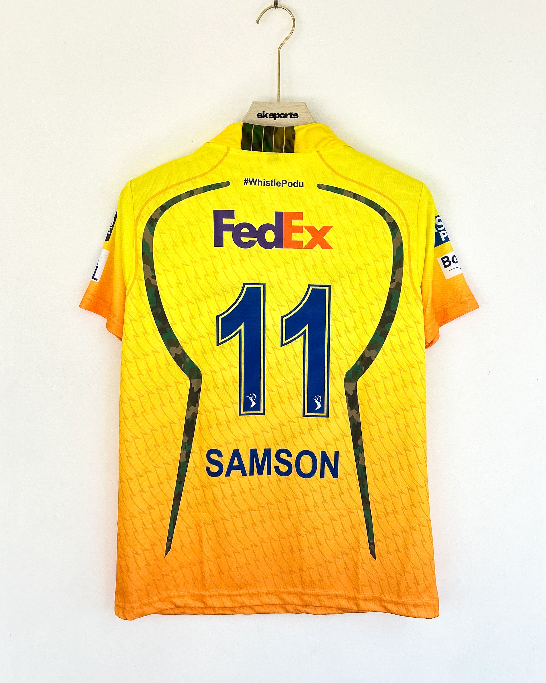 CHENNAI SUPER KINGS 2026 KIT SAMSON POLO EMBROIDERY