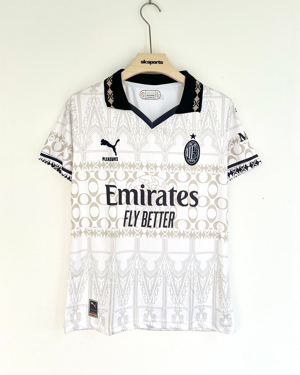 AC MILAN x PLEASURE 2023-24 THIRD KIT EMBROIDERY