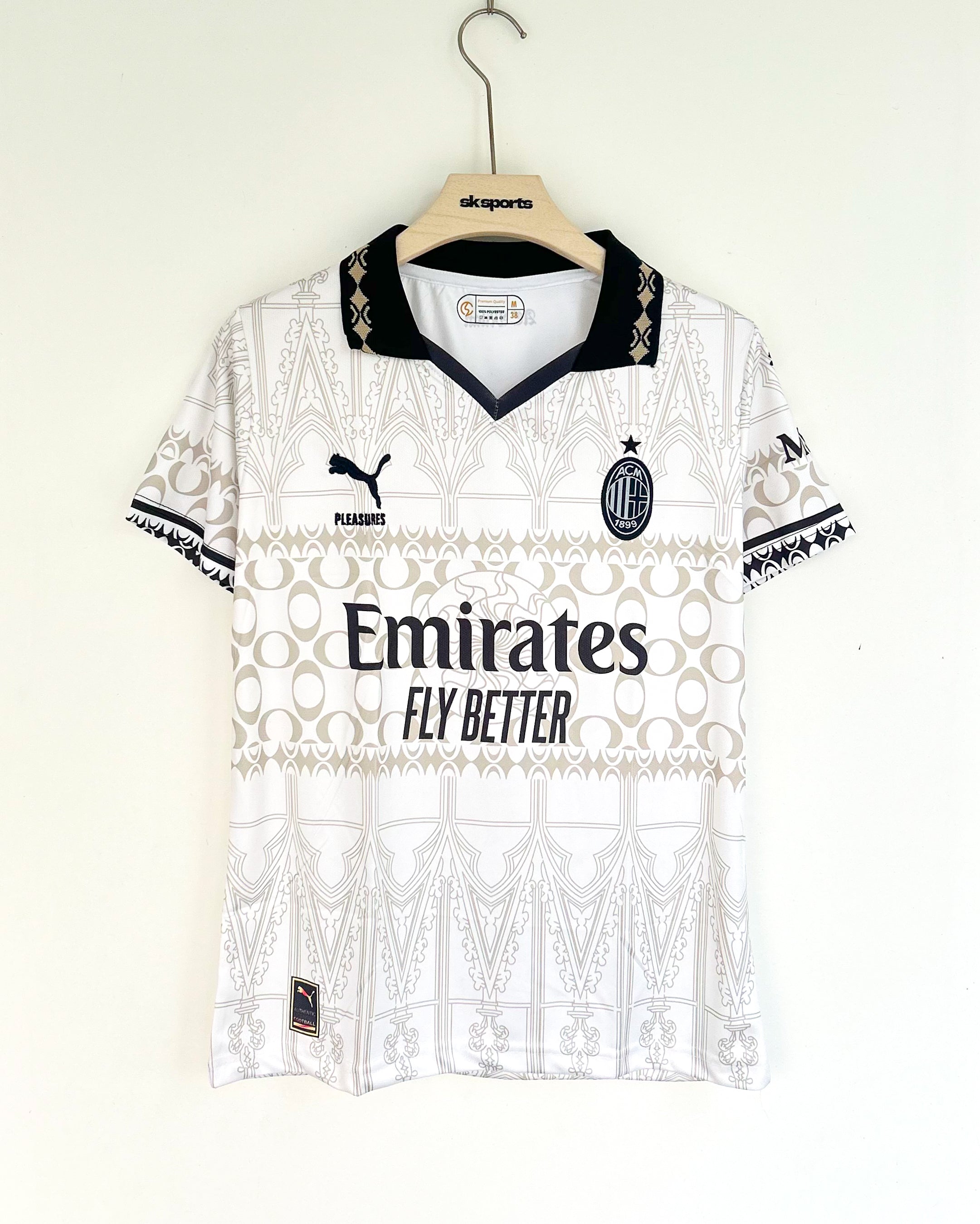 AC MILAN x PLEASURE 2023-24 THIRD KIT EMBROIDERY