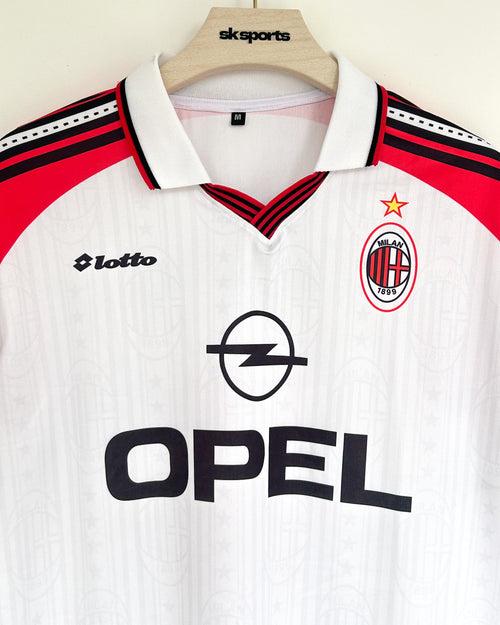 ACMILAN 1997-98 AWAY KIT MALDINI RETRO FIVSLEEVES