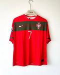 PORTUGAL 2010-12 HOME KIT RONALDO FIVE SLEEVES