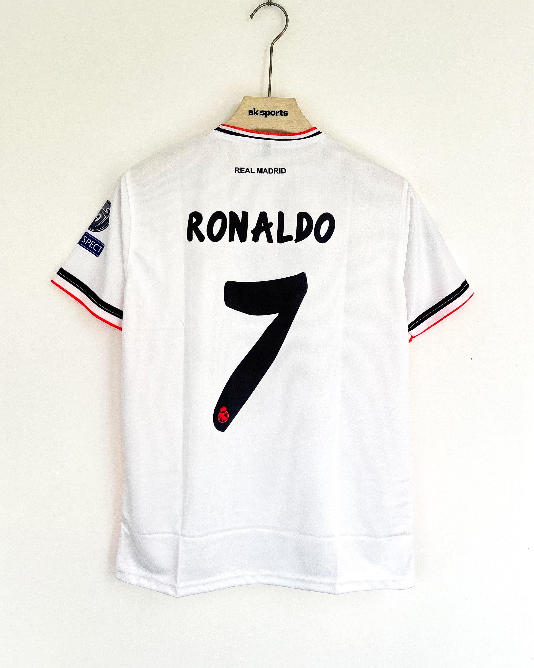 RONALDO REAL MADRID 2014-15 HOME KIT RETRO NORMAL SLEEVES