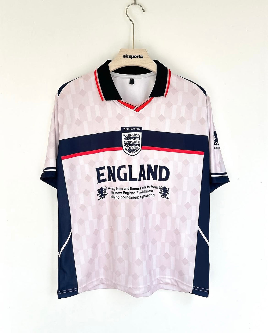 BECKHAM ENGLAND RETRO FIVESLEEVES POLO