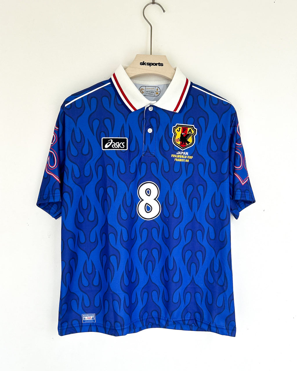 JAPAN NAKATA 1998 WORLDCUP FIVESLEEVES POLO EMBRODERY