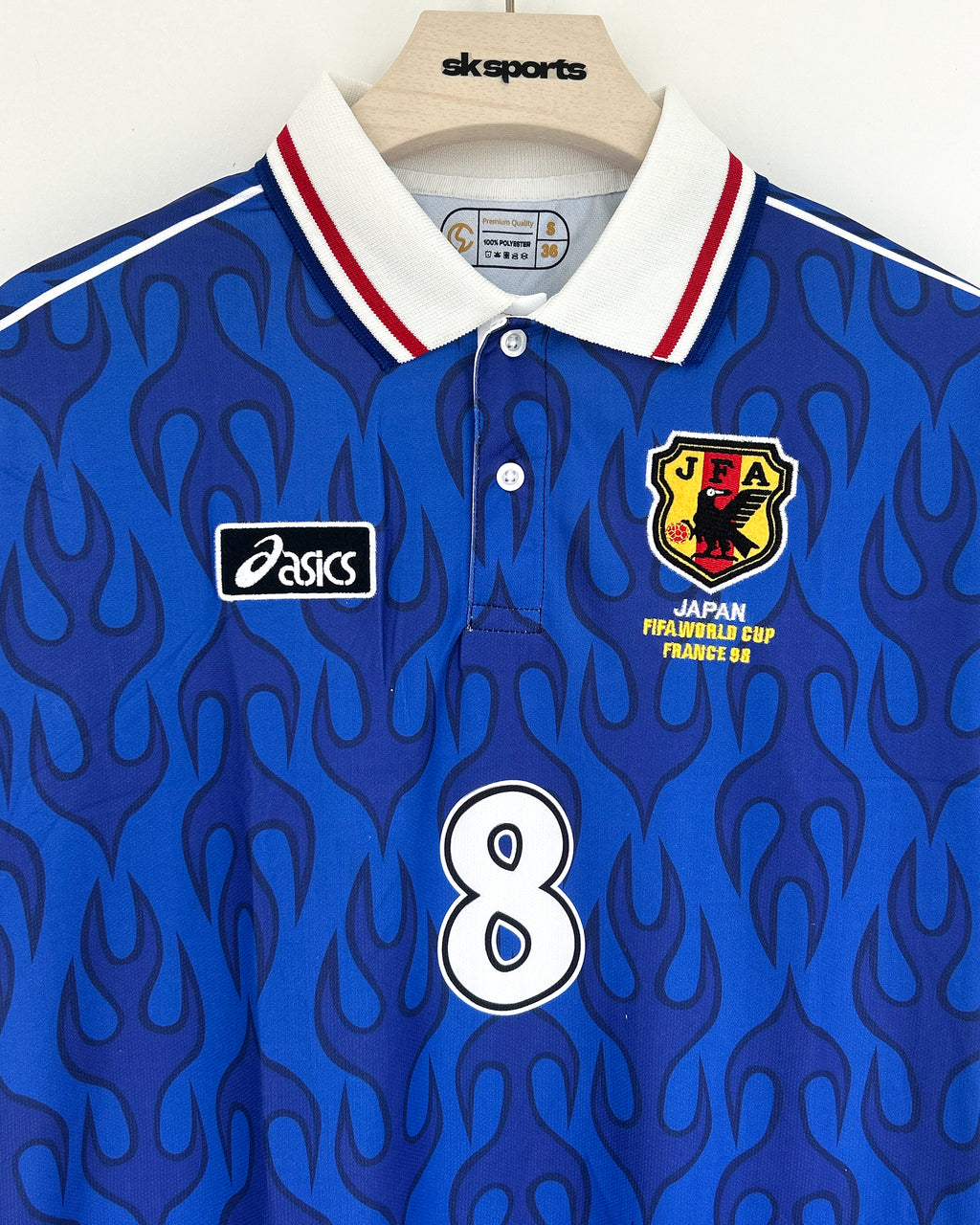 JAPAN NAKATA 1998 WORLDCUP FIVESLEEVES POLO EMBRODERY