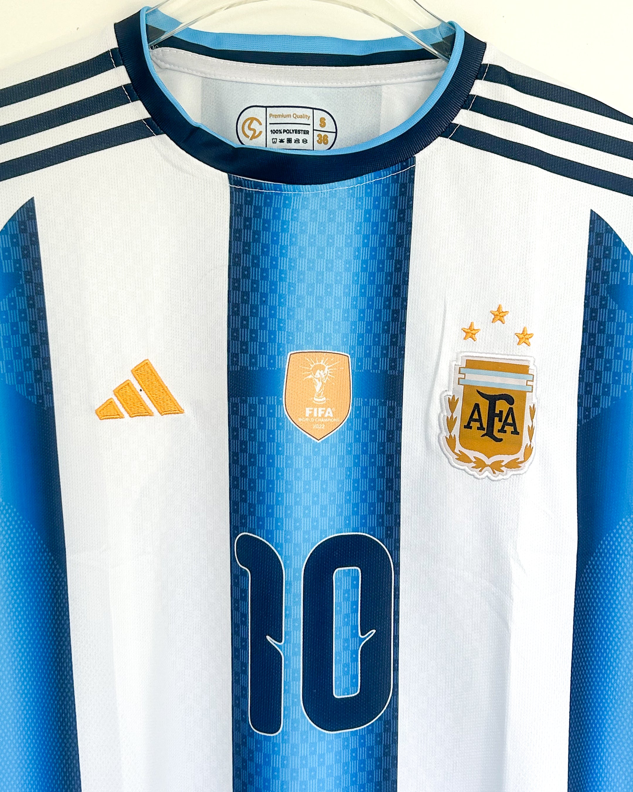 MESSI ARGENTINA WC 26 HOME KIT FIVESLEEVES EMBRODERY