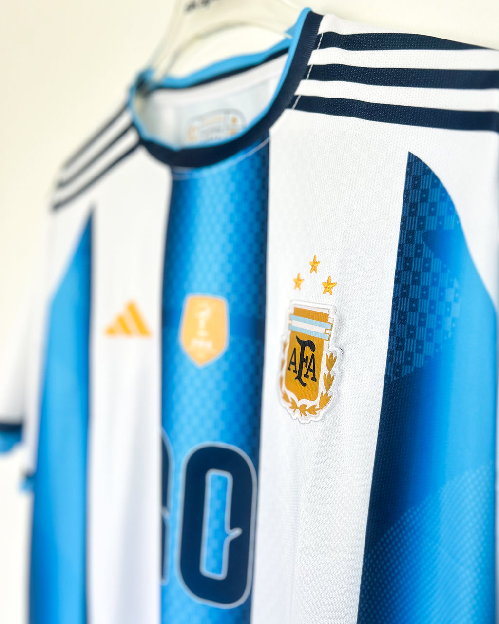 MESSI ARGENTINA WC 26 HOME KIT FIVESLEEVES EMBRODERY