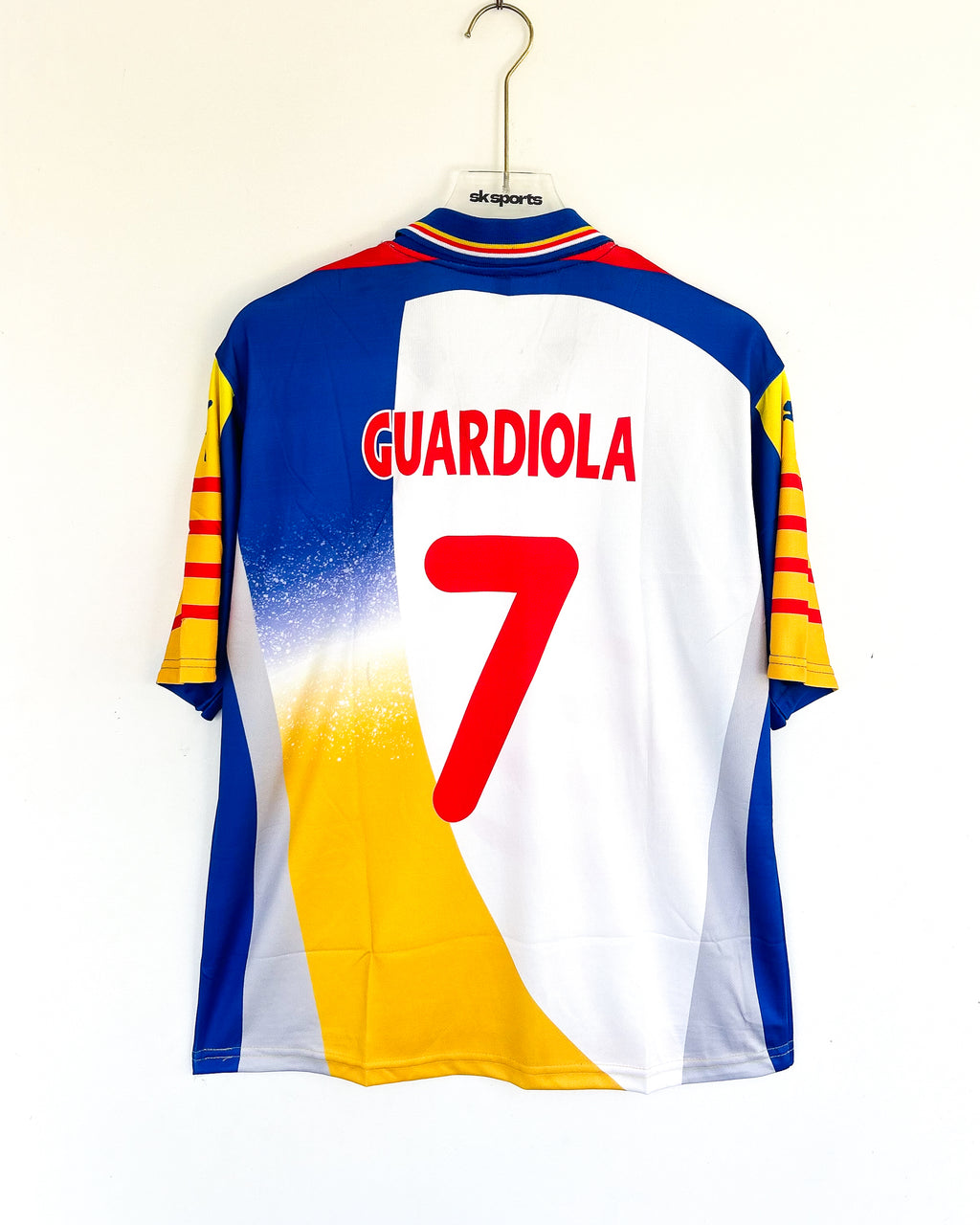 GUARDIOLA CATALUNYA 2002 HOME RETRO POLO FIVESLEEVES