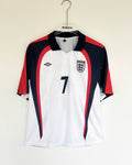 ENGLAND BECKHAM 2001-02 HOME KIT FIVESLEEVES