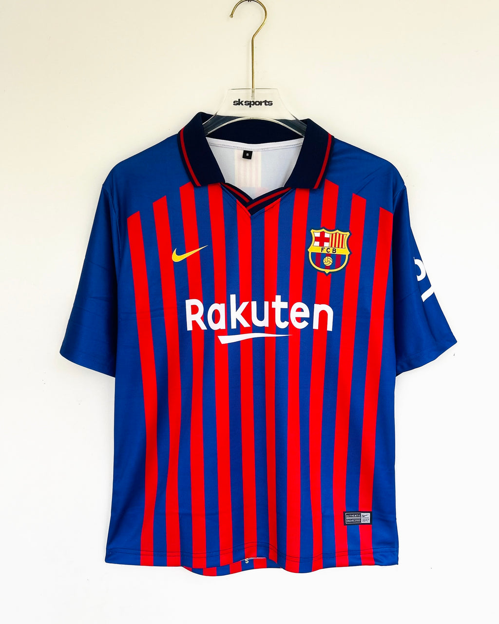 MESSI BARCELONA 2017-18 HOME KIT FIVESLEEVES