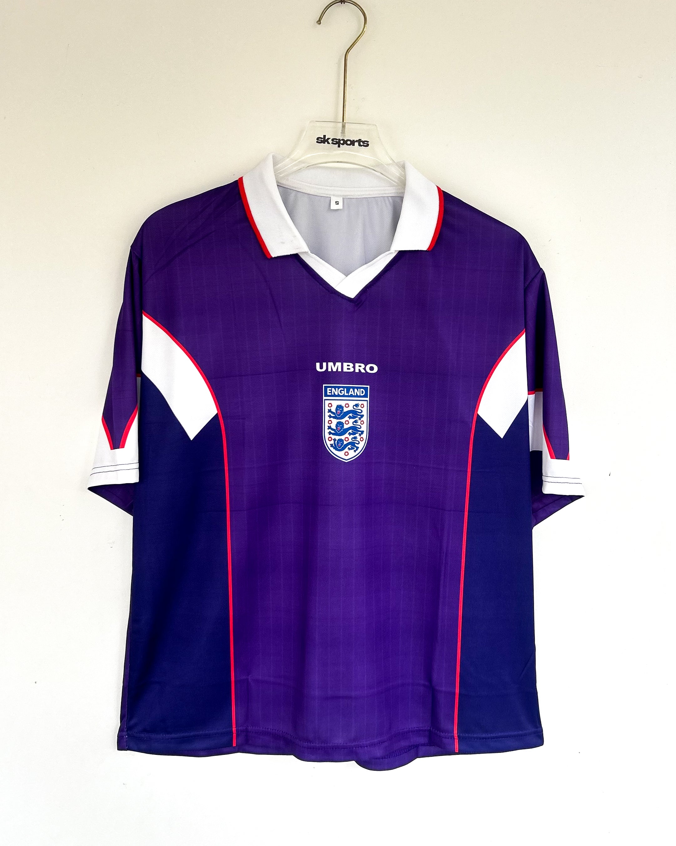 ENGLAND BECKHAM 1998 SPECIAL KIT RETRO POLO FIVESLEEVES