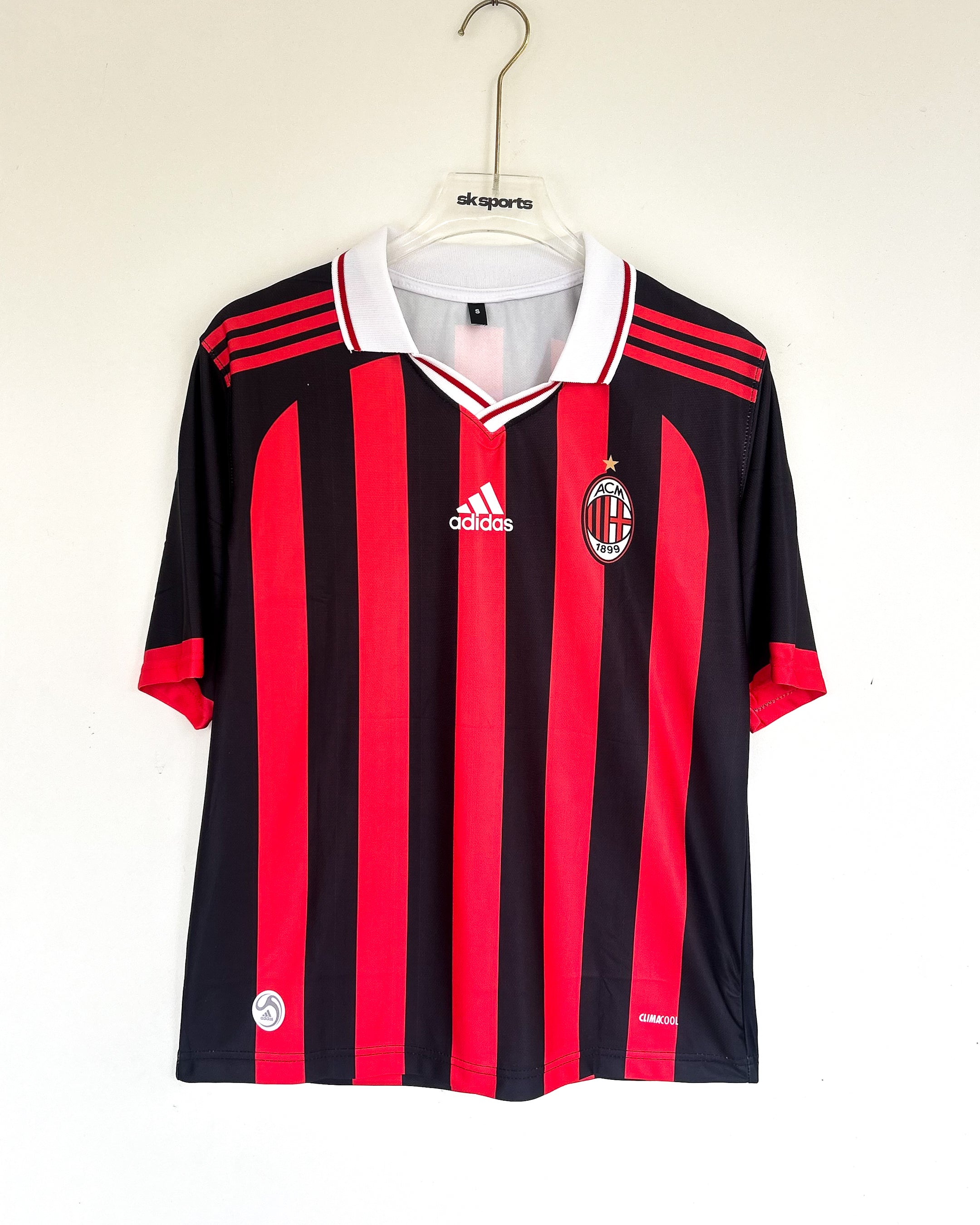 RONALDINHO AC MILAN 2009/10 HOME KIT POLO FIVESLEEVES