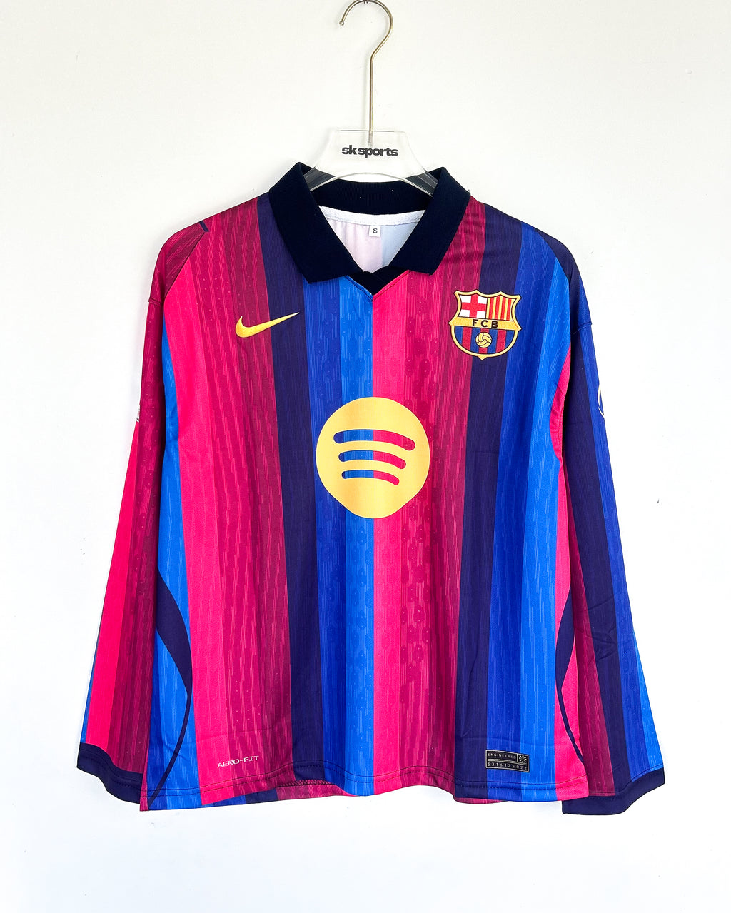 BARCELONA 2026-27 HOME KIT OVERSIZED COLLAR FULLSLEEVES