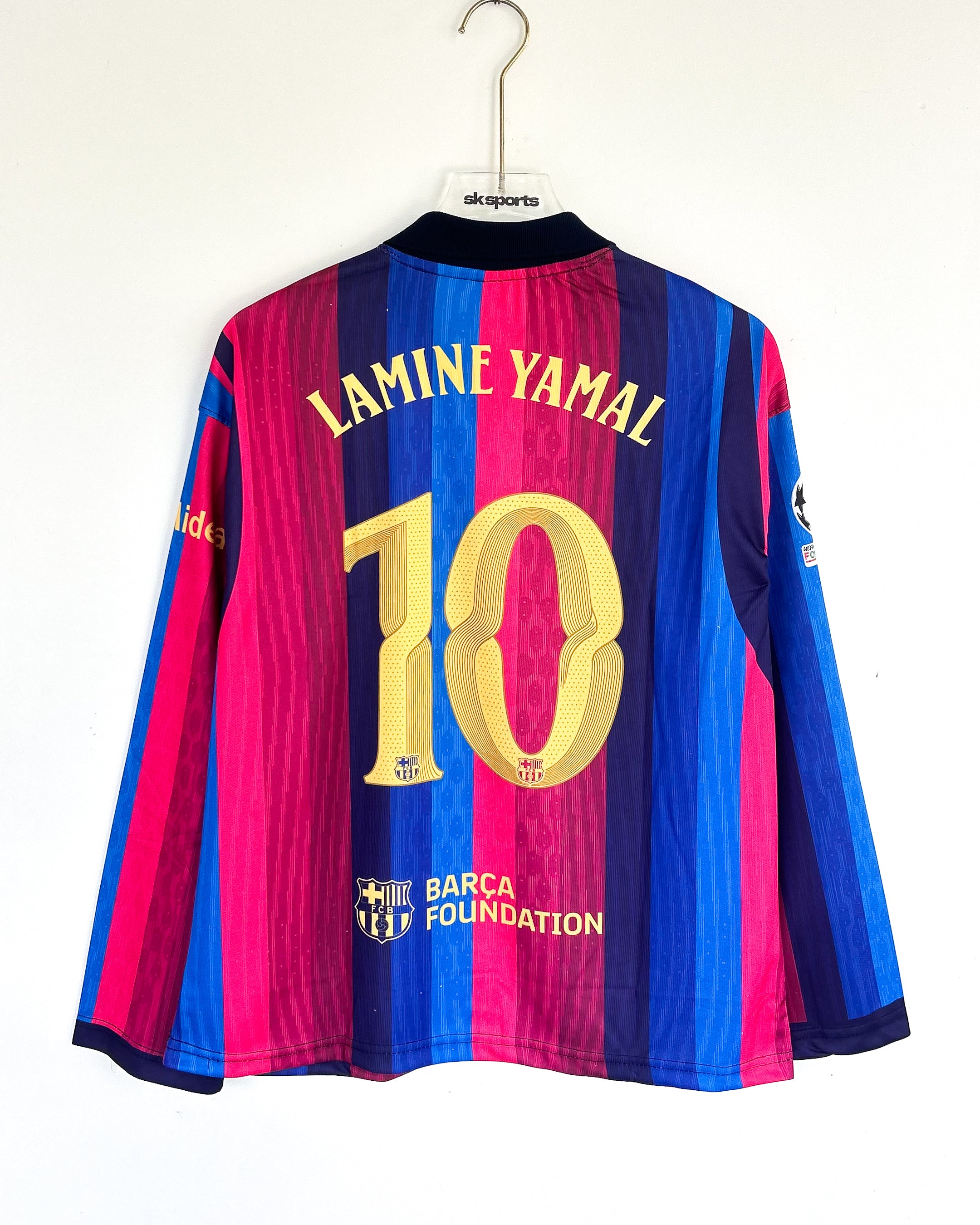 BARCELONA 2026-27 HOME KIT OVERSIZED COLLAR FULLSLEEVES