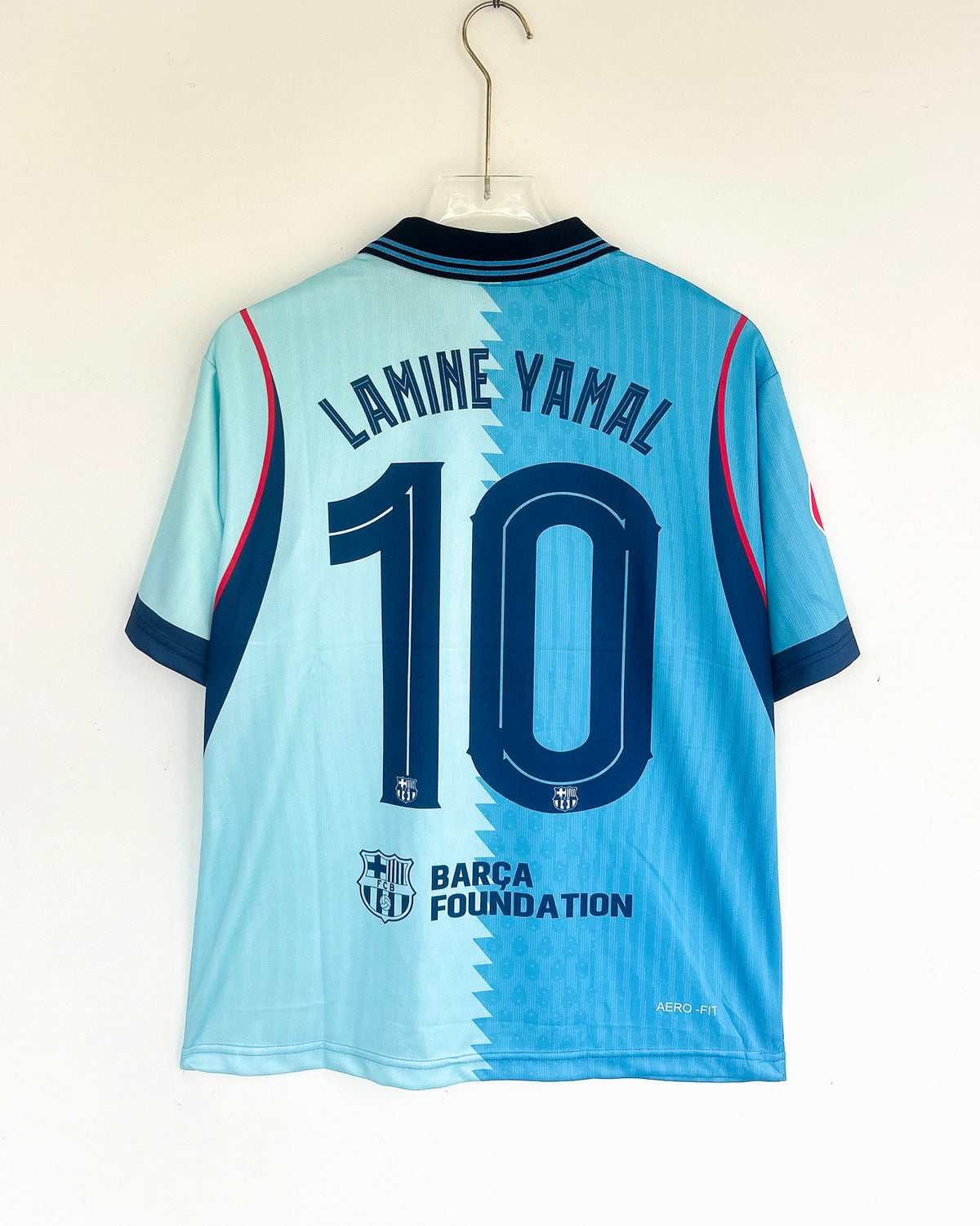 LAMINE YAMAL BARCELONA 2026-27 AWAY KIT FIVESLEEVES EMBROIDERY