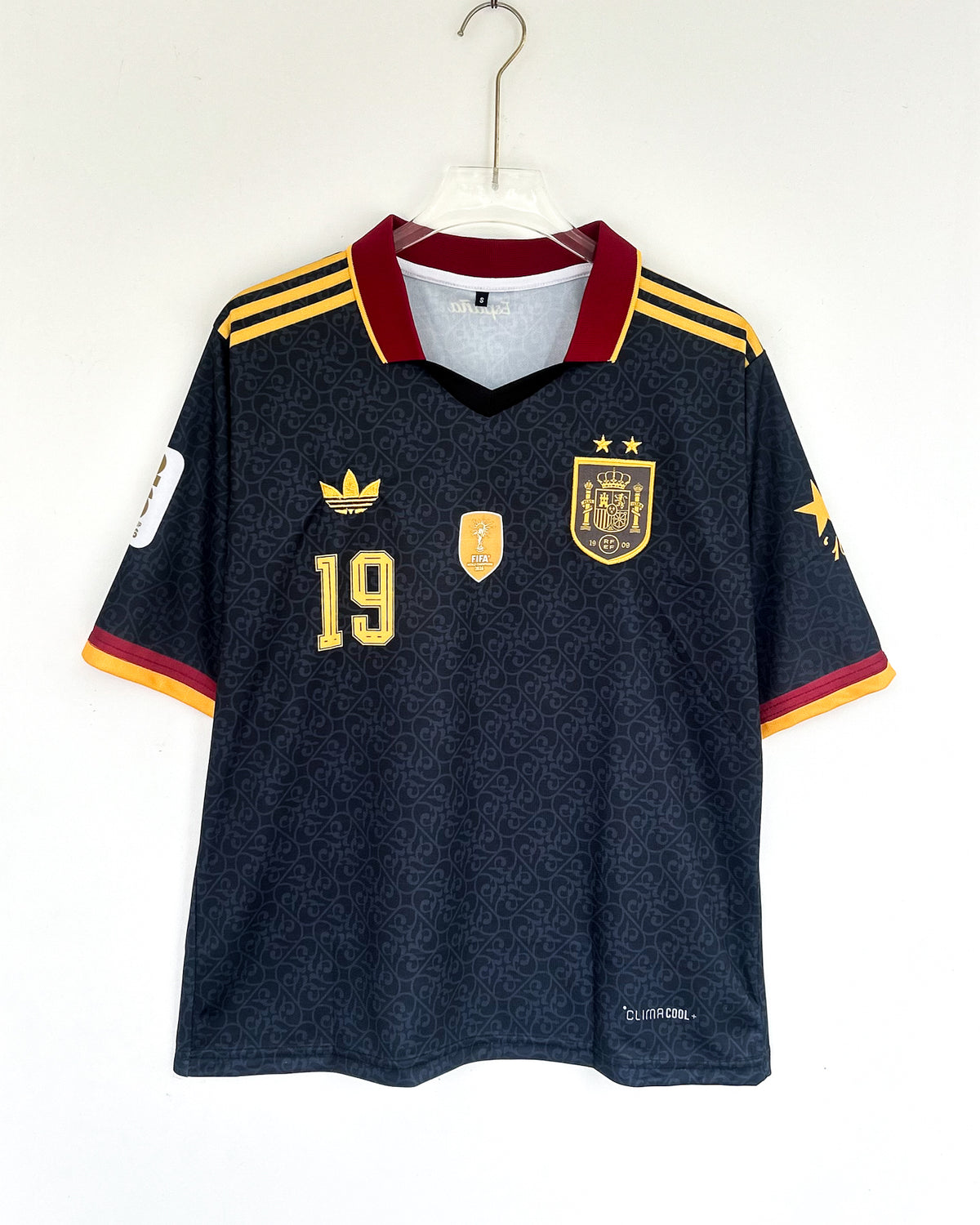 SPAIN LAMINE YAMAL WORLD CUP CHAMPIONS TWO STAR SPECIAL EDITION COLLAR FIVESLEEVS EMBROIDERY