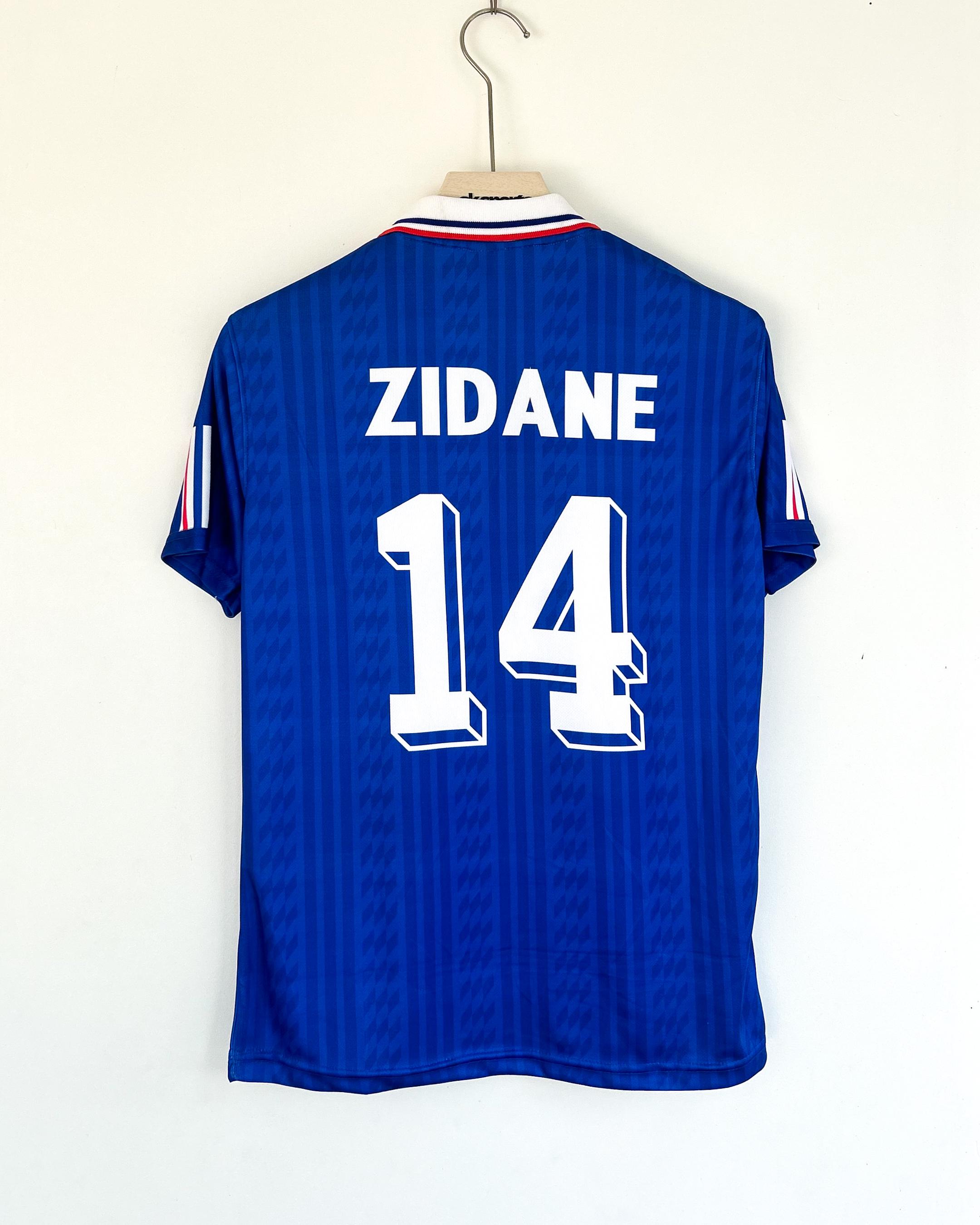 ZIDANE FRANCE 1996-1988 HOME KIT